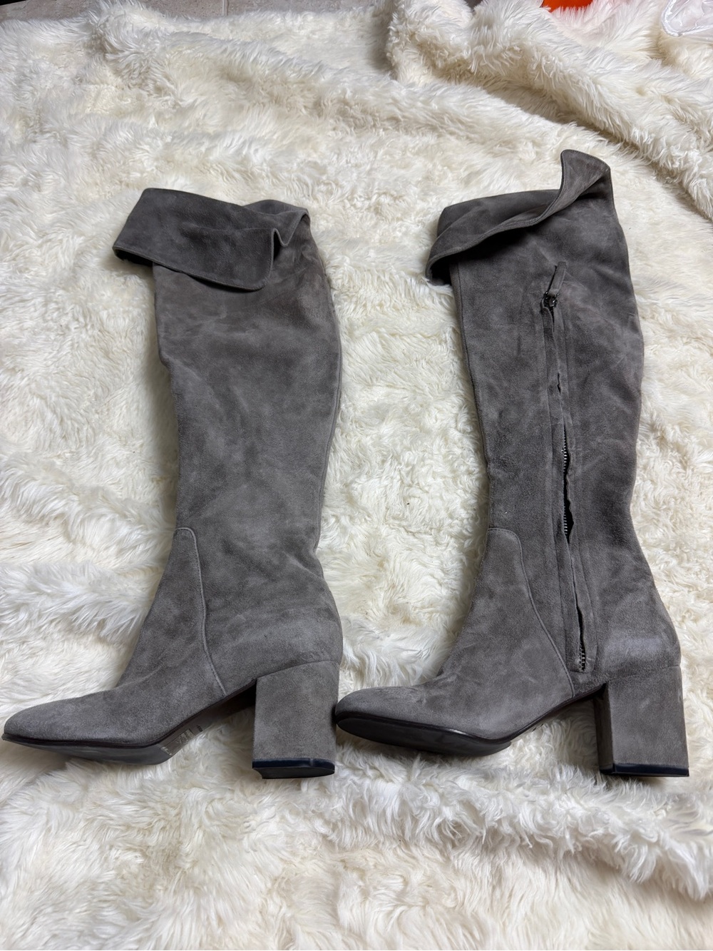 VERO CUOIO Women Soft Suede Thigh High Boots Size 5/ 35